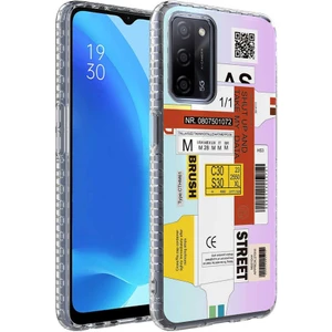 Oppo A54 4g Kılıf Airbag Kenarlı Renkli Desenli Silikon Elegans Kapak