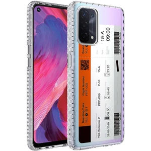Oppo A74 4g Kılıf Airbag Kenarlı Renkli Desenli Silikon Elegans Kapak