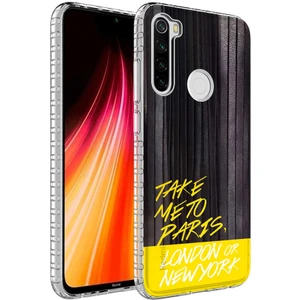 Xiaomi Redmi Note 8 Kılıf Airbag Kenarlı Renkli Desenli Silikon Elegans Kapak
