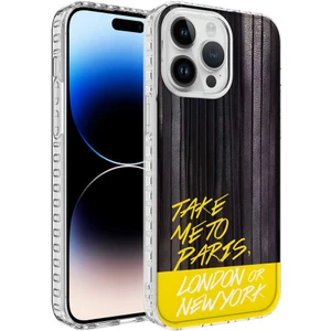 Apple iPhone 13 Pro Max Kılıf Airbag Kenarlı Renkli Desenli Silikon Elegans Kapak