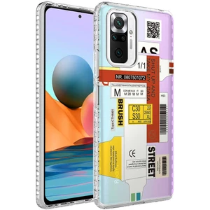 Xiaomi Redmi Note 10 Pro Kılıf Airbag Kenarlı Renkli Desenli Silikon Elegans Kapak