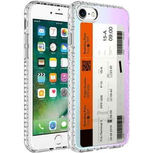 Apple iPhone Se 2020 Kılıf Airbag Kenarlı Renkli Desenli Silikon Elegans Kapak