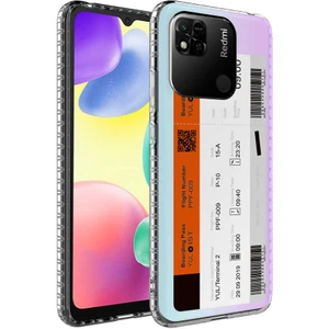 Xiaomi Redmi 10C Kılıf Airbag Kenarlı Renkli Desenli Silikon Elegans Kapak