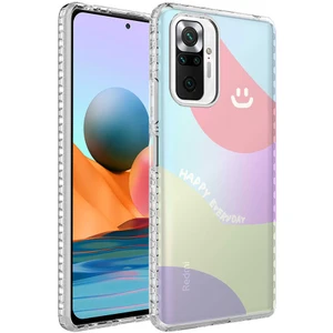 Xiaomi Redmi Note 10 Pro Kılıf Airbag Kenarlı Renkli Desenli Silikon Elegans Kapak