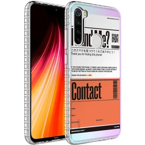 Xiaomi Redmi Note 8 Kılıf Airbag Kenarlı Renkli Desenli Silikon Elegans Kapak