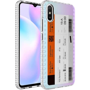 Xiaomi Redmi 9A Kılıf Airbag Kenarlı Renkli Desenli Silikon Elegans Kapak