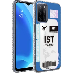 Oppo A54 4g Kılıf Airbag Kenarlı Renkli Desenli Silikon Elegans Kapak