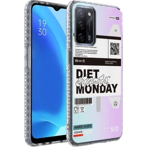 Oppo A54 4g Kılıf Airbag Kenarlı Renkli Desenli Silikon Elegans Kapak