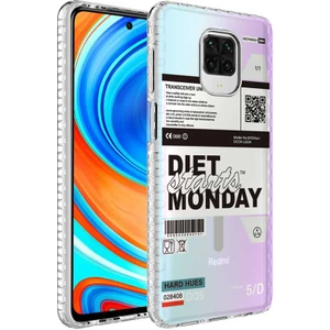 Xiaomi Redmi Note 9 Pro Kılıf Airbag Kenarlı Renkli Desenli Silikon Elegans Kapak