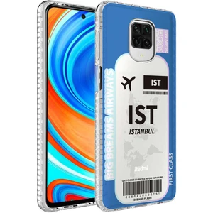 Xiaomi Redmi Note 9 Pro Kılıf Airbag Kenarlı Renkli Desenli Silikon Elegans Kapak