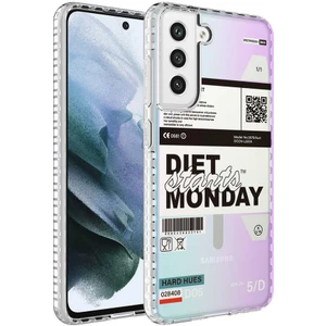 Samsung Galaxy S21 Fe Kılıf Airbag Kenarlı Renkli Desenli Silikon Elegans Kapak