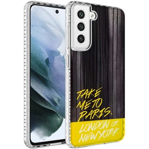 Samsung Galaxy S21 Fe Kılıf Airbag Kenarlı Renkli Desenli Silikon Elegans Kapak