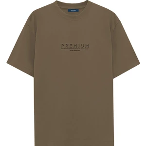 Jack & Jones Bisiklet Yaka Düz Koyu Kahve Erkek T-Shirt Jprblulogo Ss Tee Crewneck