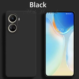 M.TK Moveteck Huawei Nova 10 Se Uyumlu Kılıf Soft Yumuşak Silikon + 9h Ekran Koruyucu Set Kamera Lens Çevresi Korumalı Kapak