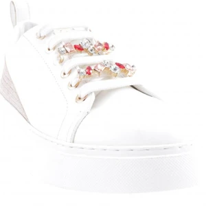 ES863-23Y Kadin Kalin Renkli Kristal Taşli Sneakers Ayakkabi