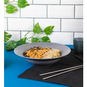 Ahşap Chopstick Ve Noodle Makarna Tabağı Set