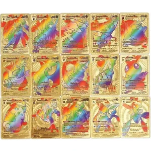 Pokémon English Rainbow Gold Flash Kart Seti Pokemon Rainbow Gold Kutulu Oyun Kartları 55 Kartlık Bir Kutu (Yurt Dışından)