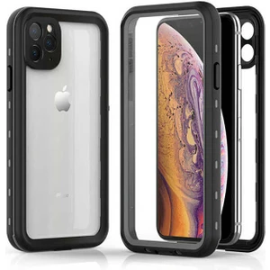 Apple iPhone 11 Pro Max ile Uyumlu Kılıf Su Geçirmez 360 Derece Koruma Waterproof Telefon Kılıfı