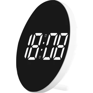 9ınch LED Dijital Duvar Saat Uzak Kontrol Işık Sensor Modu Güç Kapı Hafıza Tablosu Saat Duvarı Dört Alarm Beyaz (Yurt Dışından)
