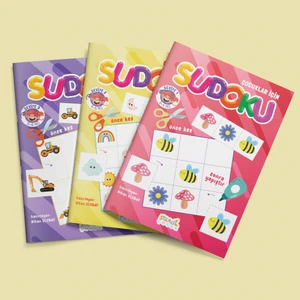 Çocuklar Için Sudoku 3'lü Set - Seviye 1-2-3 (3 Kitap)