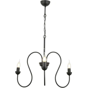 Flor 3lü Yuvarlak Siyah Modern Sarkıt Genç Odası Yatak Odası Retro Salon Avize
