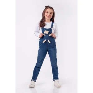 Minik Dolap Ayıcıklı Çocuk Kot Salopet