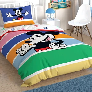 Lisanslı Nevresim Takımı Mickey Mouse Rainbow Tek Kişilik