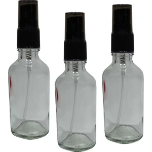 3 Adet 50 ml Erkek Cam Parfüm Şişesi Doldurulabilir Spreyli