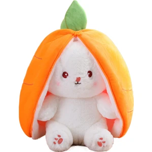Yingnuo 18 cm Karikatür Havuç Tavşan Peluş Oyuncak Bebek (Yurt Dışından)