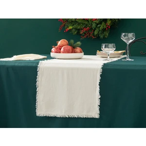 English Home Smooth Fringes Pamuk Runner 40 x 150 cm Krem