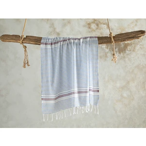 English Home Bony Çizgili Çizgili Peştamal 90 x 150 cm Lacivert-Turuncu