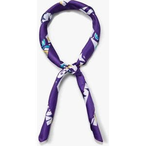 Bandana Floral Baskılı Parlak