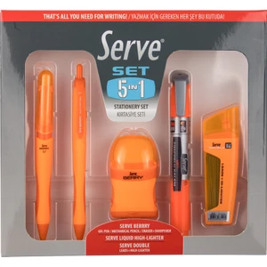 Set 5 In 1 - Berry - Likit - Double 5'li Pet Ambalaj - Kırtasiye Seti