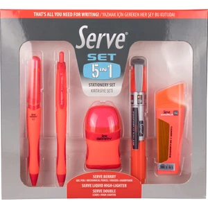 Set 5 In 1 - Berry - Likit - Double 5'li Pet Ambalaj - Kırtasiye Seti