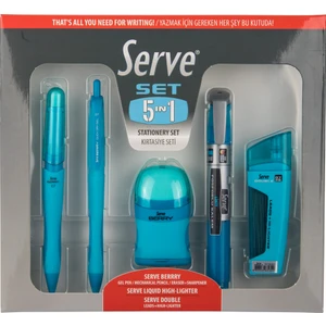 Set 5 In 1 - Berry - Likit - Double 5'li Pet Ambalaj - Kırtasiye Seti