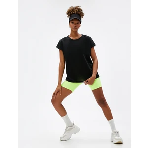 Basic Spor Tişört Bisiklet Yaka