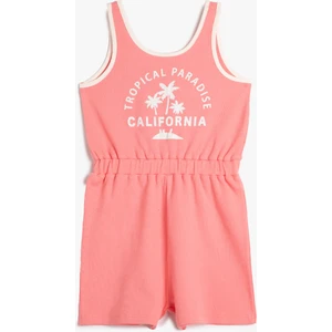 Tulum Mini Kalın Askılı Beli Lastikli Baskılı Pamuklu