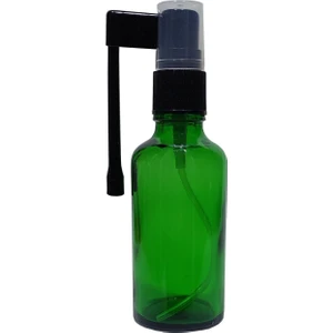 2 Adet 30 ml Ağız Sprey Boş Yeşil Cam Şişe