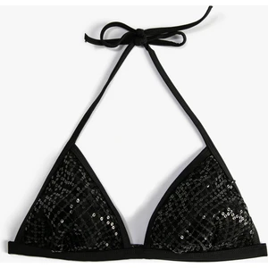 Üçgen Bikini Üstü Pul Payetli