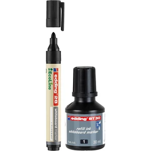 28 Ecoline Doldurulabilir Tahta Kalemi ve BT30 Mürekkep 30 ml Siyah 2 Li Set