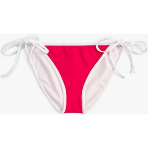 Brazilian Bikini Altı Yanları Bağlama Detaylı Basic Normal Bel