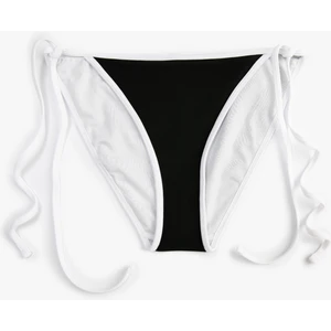 Brazilian Bikini Altı Yanları Bağlama Detaylı Basic Normal Bel