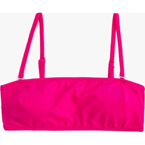 Straplez Bikini Üstü İnce Askılı Kaplı