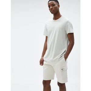 Kargo Cepli Şort Pamuklu Beli Bağcıklı