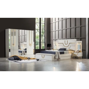 Mobilya Bazarı Safir Aytaşı Bazalı Yatak Odası Takımı % 100 MDF