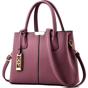 Kadın Çantası 2023 Yeni Moda Trendi Gelişmiş Basit Çanta Basit Büyük Kapasiteli Tek Omuz Bayan Çantası (Yurt Dışından)