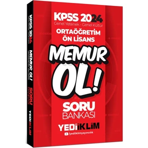 Yediiklim Yayınları 2024 KPSS Genel Yetenek Genel Kültür Ortaöğretim Ön Lisans Memur Ol Soru Bankası