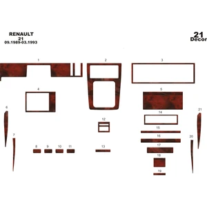 meriç cockpit design Meriç® Renault 21 Manager Ön Torpido Kaplama Maun 21 Parça 1989-1993