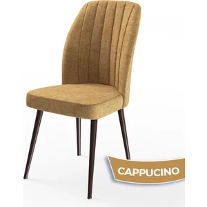 Concept Platinum Serisi Üst Kalite Mutfak Sandalyesi Metal Kahverengi Iskeletli 1 Adet Sandalye