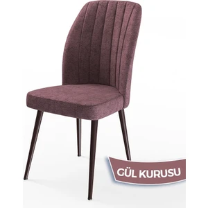 Concept Platinum Serisi Üst Kalite Mutfak Sandalyesi Metal Kahverengi Iskeletli 1 Adet Sandalye